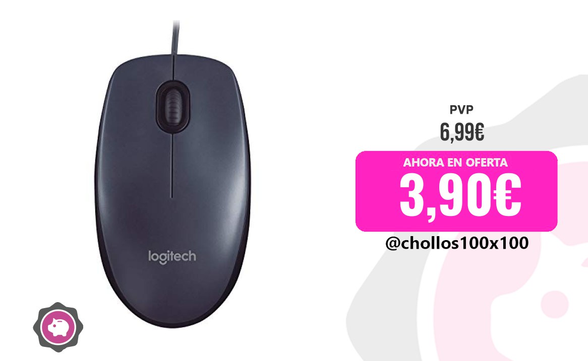 Logitech M90 Personal Logitech M90 Ratón Con Cable USB, Seguimient...
