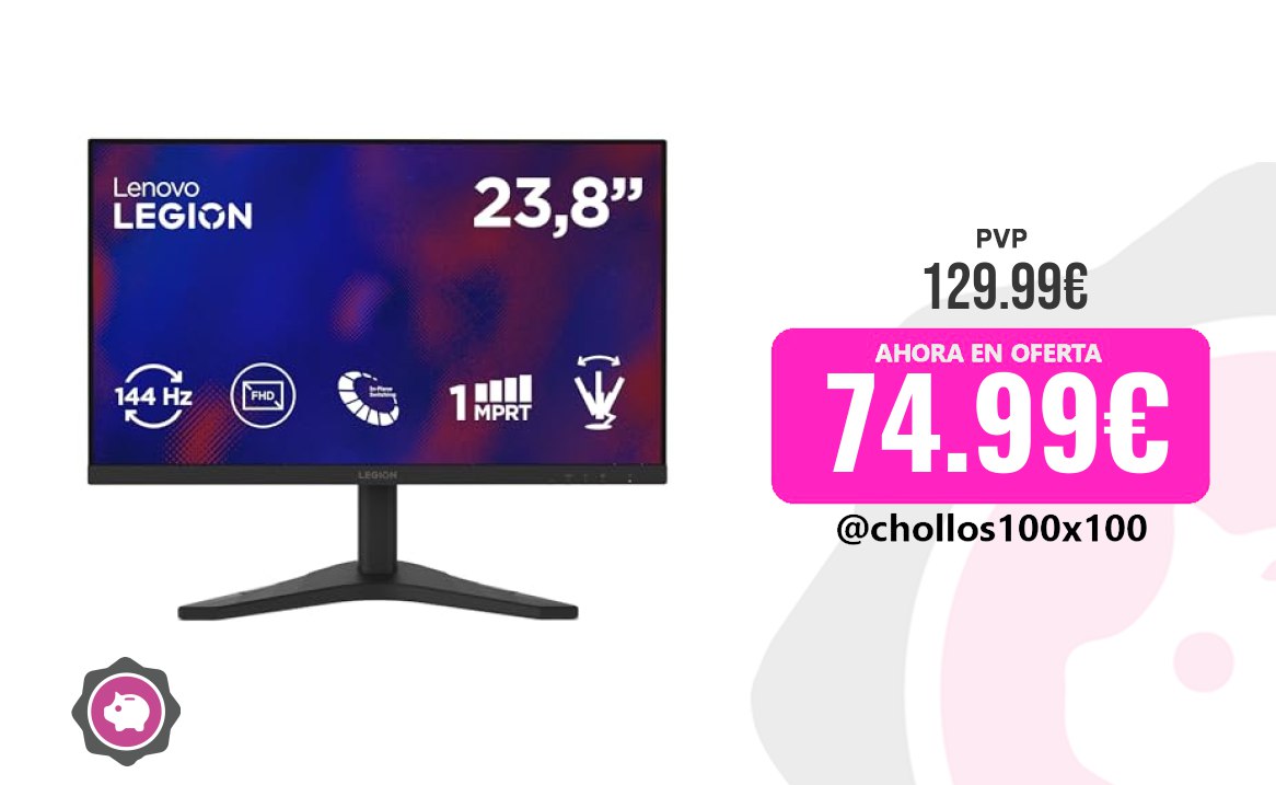 Monitor Gaming Personal Lenovo Legion R24S - Monitor Gaming FHD 23....