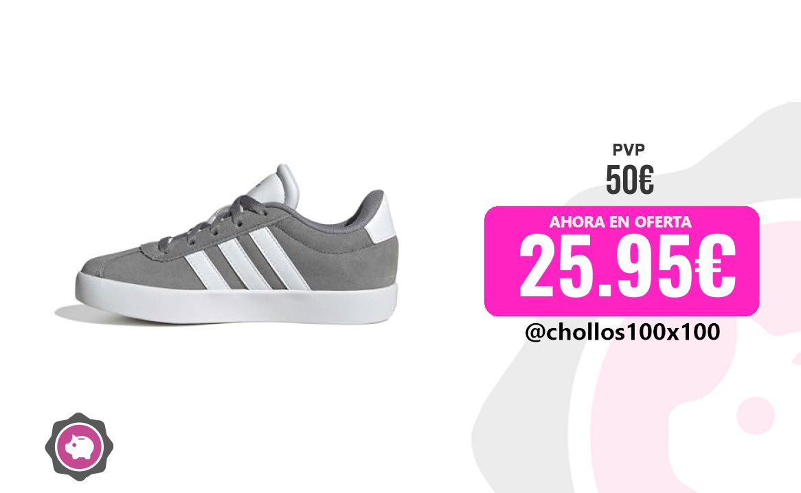 Zapatillas Adidas Adidas Unisex Niños Vl Court 3.0 Shoes, Grey Three