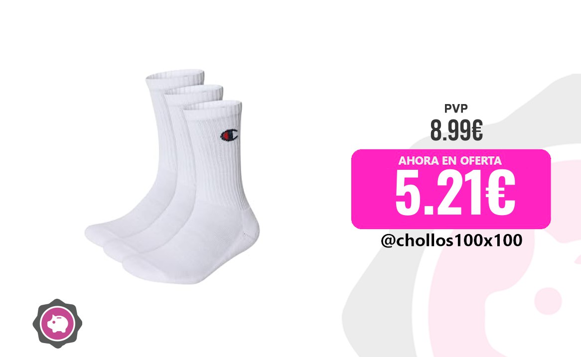 Preciazo de calcetines Champion: Calcetines Champion Core 3PP Crew