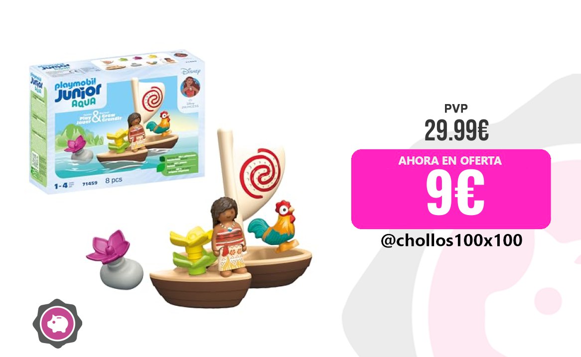 Catamarán Vaiana Playmobil Junior & Disney 71459 Catamarán De Vaian