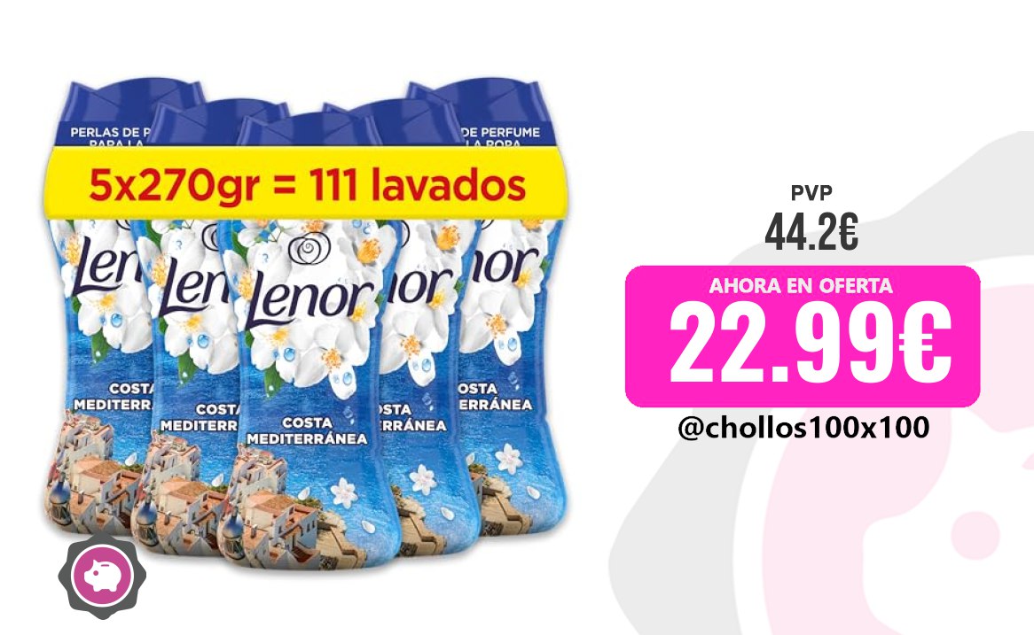 Lenor Perlas Lenor Perlas De Perfume Para La Ropa, 111 Lavados (5 X
