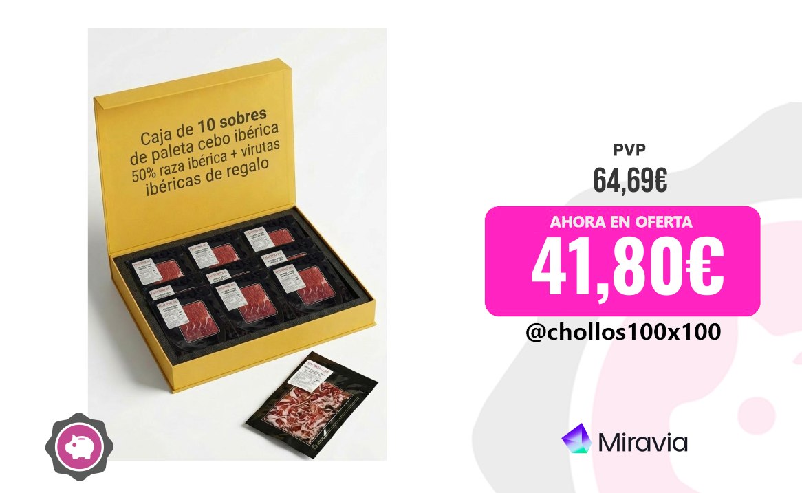 CHOLLAZO IBERIAN PALETA #Miravia | 50% Descuento + Regalo