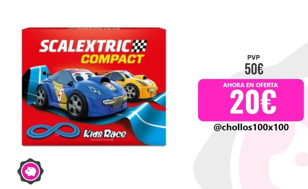 Oferta Scalextric Compact Kids Race - 60% de descuento!