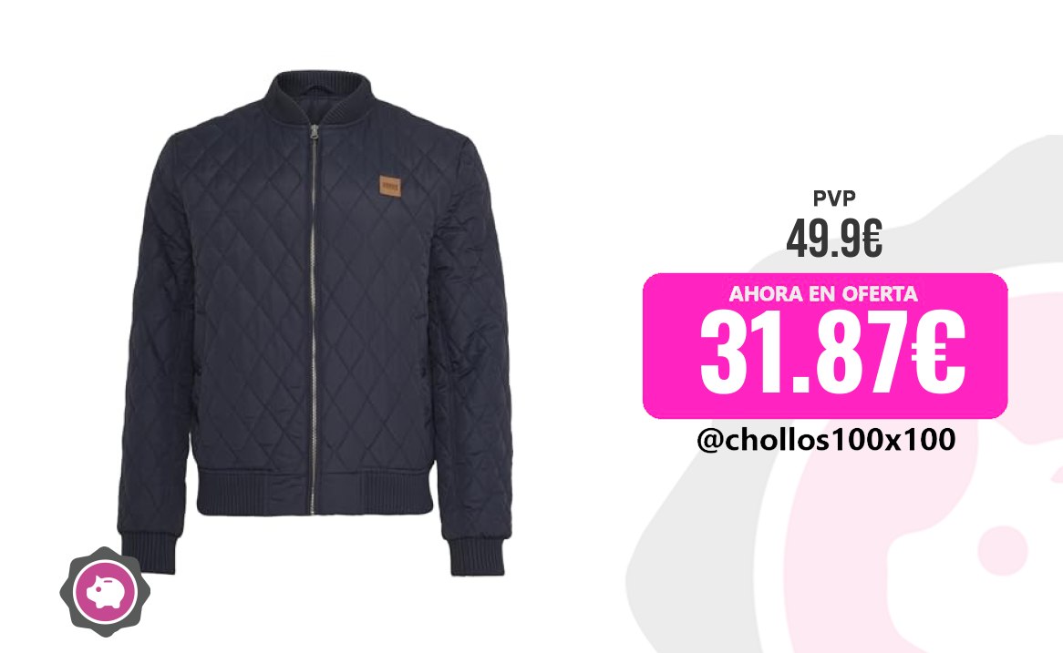 Chaqueta Nylon Urban Classics Diamond Quilt Nylon Jacket, Chaqueta Hombr