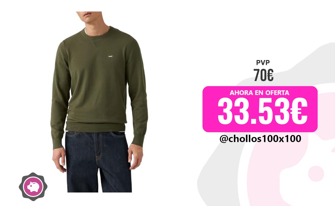 Sudadera Levi's Levi's Sudadera Para Hombre Lightweight Housemark, Deep