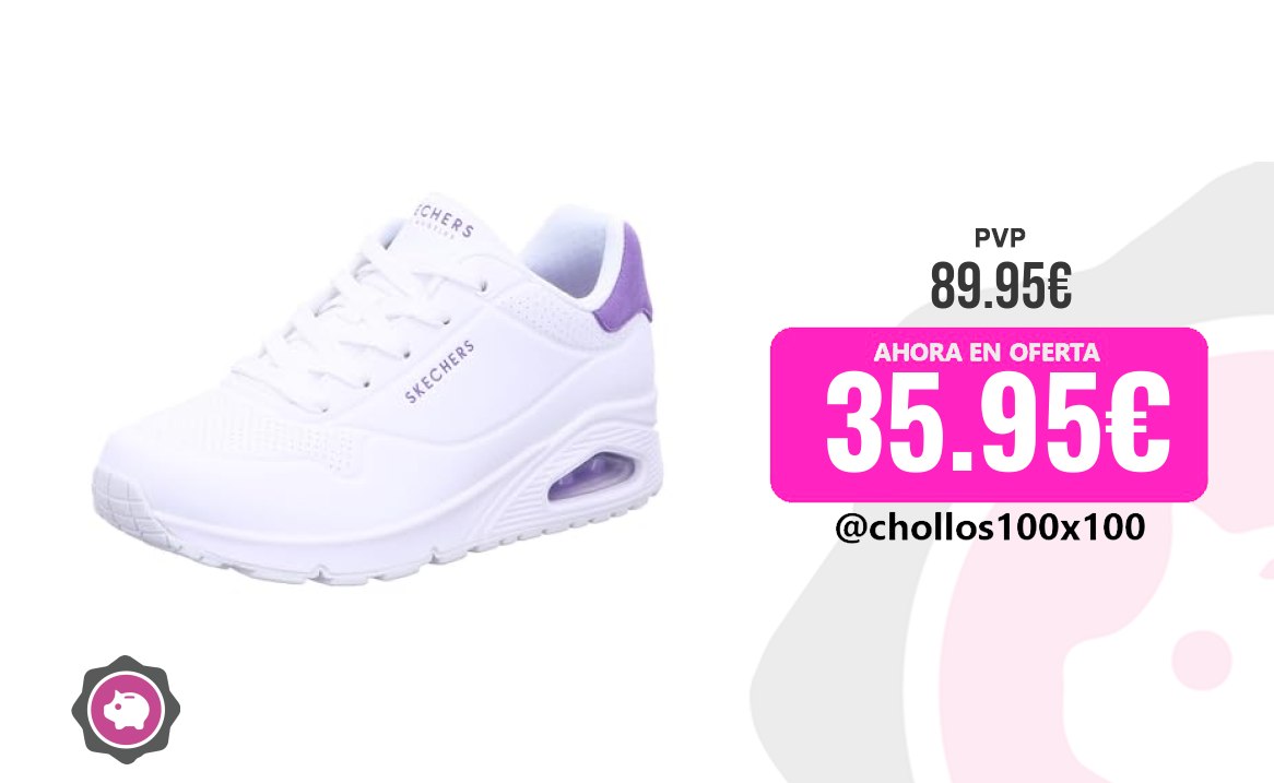 Zapatillas Skechers Skechers Uno, Zapatillas Mujer, White Durabuck Pu