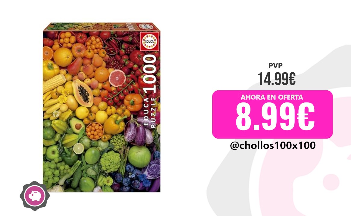 Puzzle Colorido Educa - Puzzle De 1000 Piezas Para Adultos Vitamina