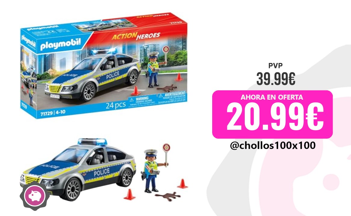 Coche Policía Playmobil Action Heroes Patrulla De Policía Coc