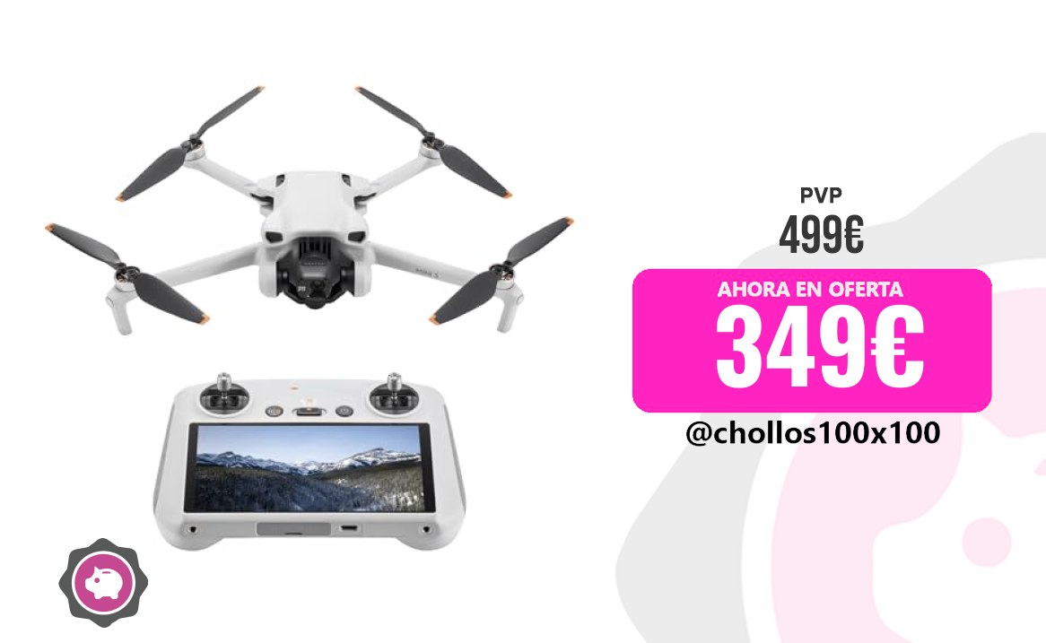 Dron Mini Dji Mini 3 (Dji Rc) – Dron Mini Con Mando A Distancia Y C