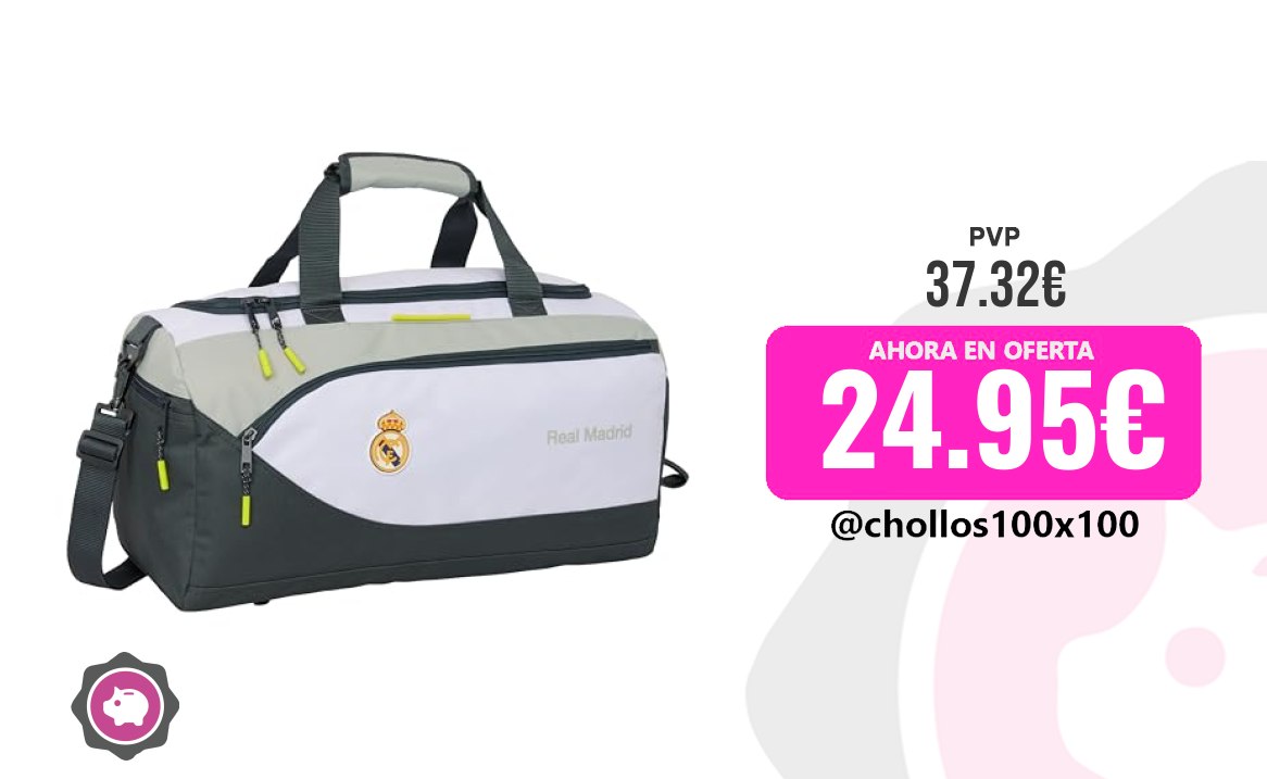 Bolsa Real Madrid Safta Real Madrid Equipación 25/26 - Bolsa De Dep