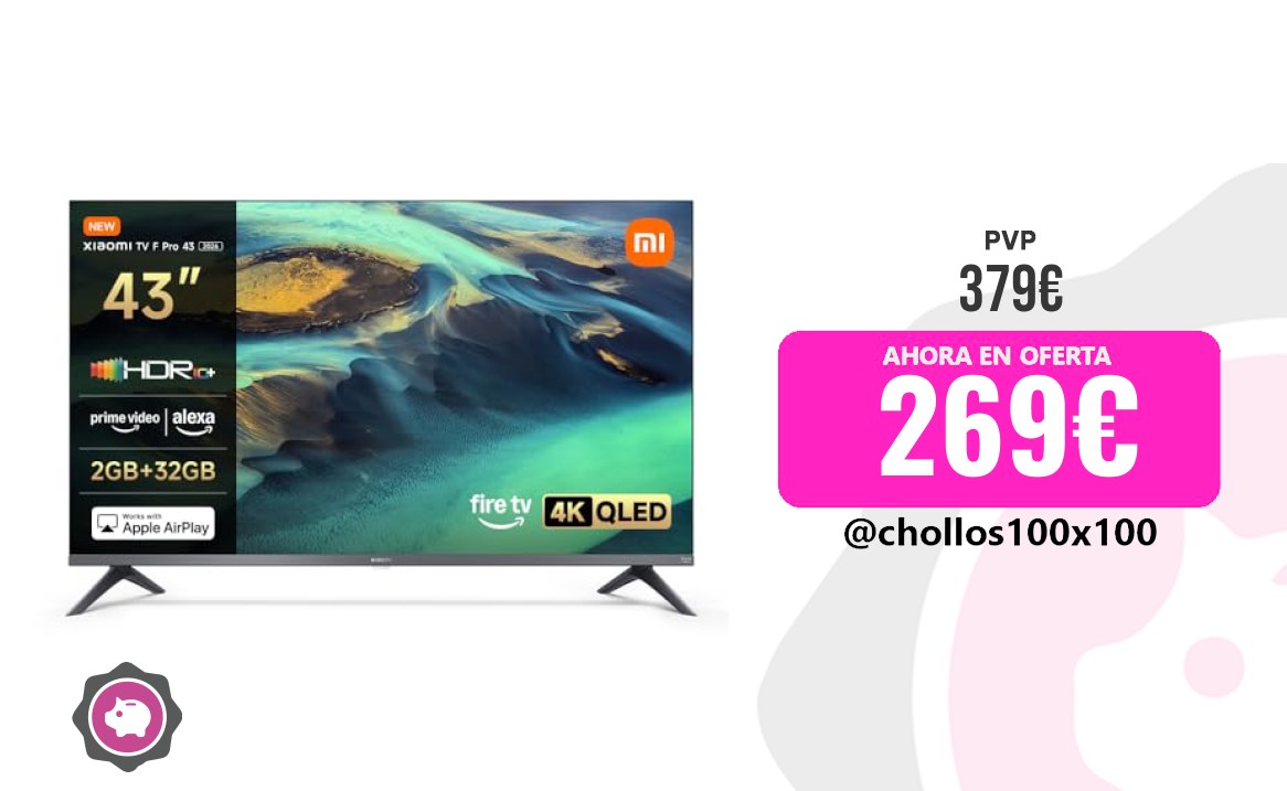 Xiaomi TV En El Hogar Xiaomi TV F Pro 43, 43 Pulgadas (101 Cm