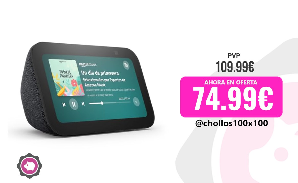 Echo Show Digitales 3 Echo Show 5 (Última Generación) Pantalla