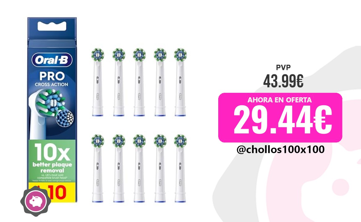 Cabezales Recambio Para El Cuidado Personal Oral-B Pro Crossaction C