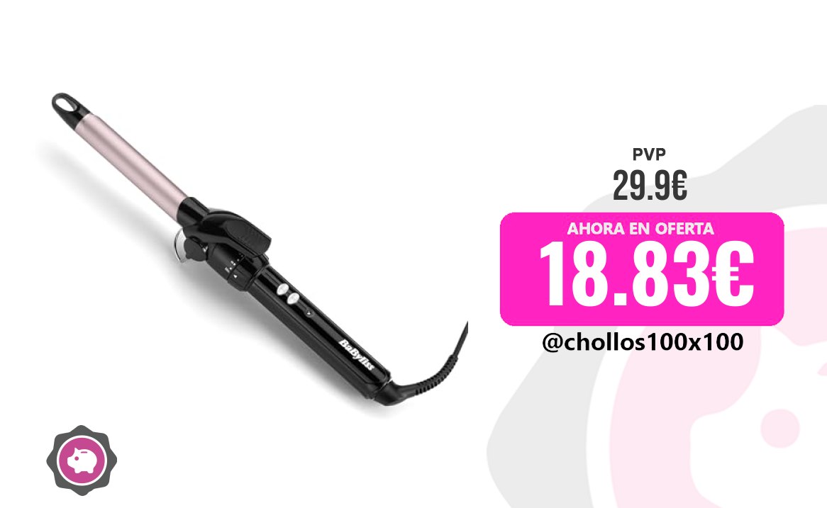 Rizador Babyliss Para El Cuidado Personal Babyliss Rizador De 19 Mm