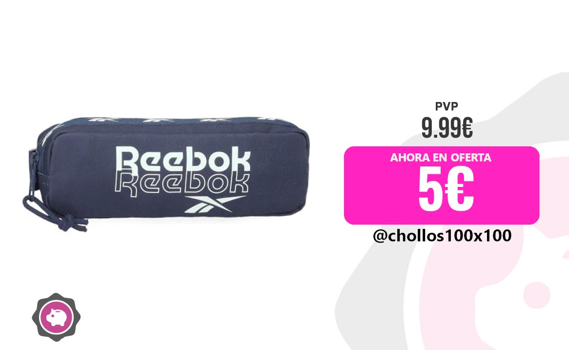 Estuche Reebok Reebok Andrew Estuche, Azul, Poliéster ¡Organiza