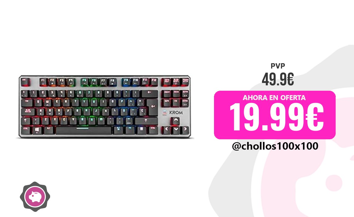 Teclado Krom Personal Krom Kernel Tkl - Teclado Gaming Mecánico, S
