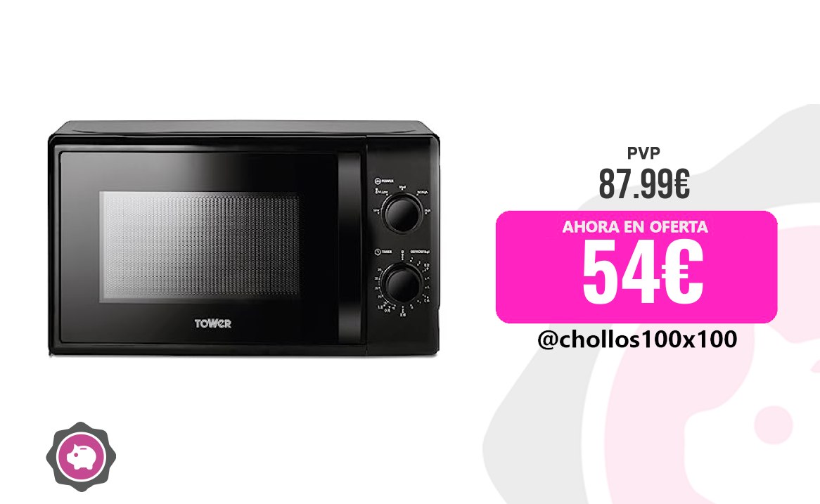 Microondas Manual Tower T24034Blk Microondas De Encimera Manual: Horno