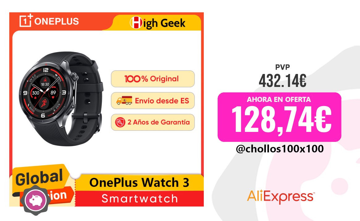 OnePlus Watch 3 Reloj Inteligente