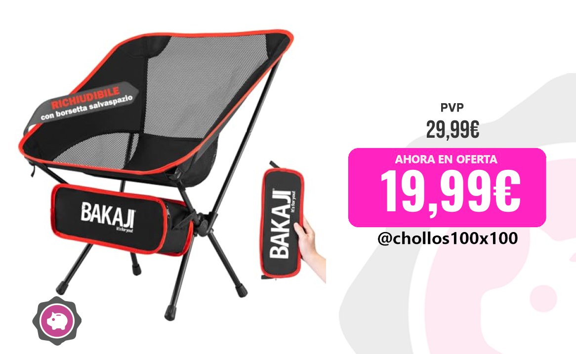 PRECIAZO CAMPING CHAIR, silla de camping plegable