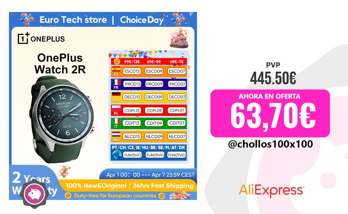 Reloj Inteligente 2024 Smartwatch Oneplus Reloj 2R Pantalla Amoled De 1,43''
