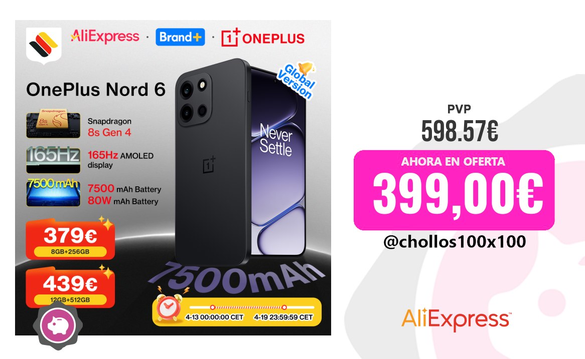 Oneplus Nord 2026 Nuevo Smartphone Oneplus Nord 6 5G 8 GB + 256 GB / 12 GB +