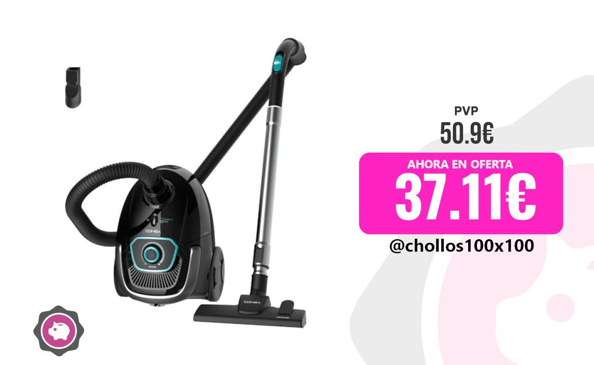 Aspirador Conga Cecotec Aspirador De Trineo Con Bolsa De 2,5 L Conga P