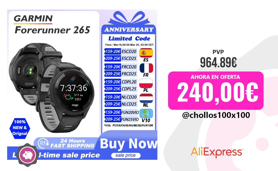 Garmin Forerunner Garmin Forerunner 265 Reloj Deportivo Gps Al Aire Libre Co