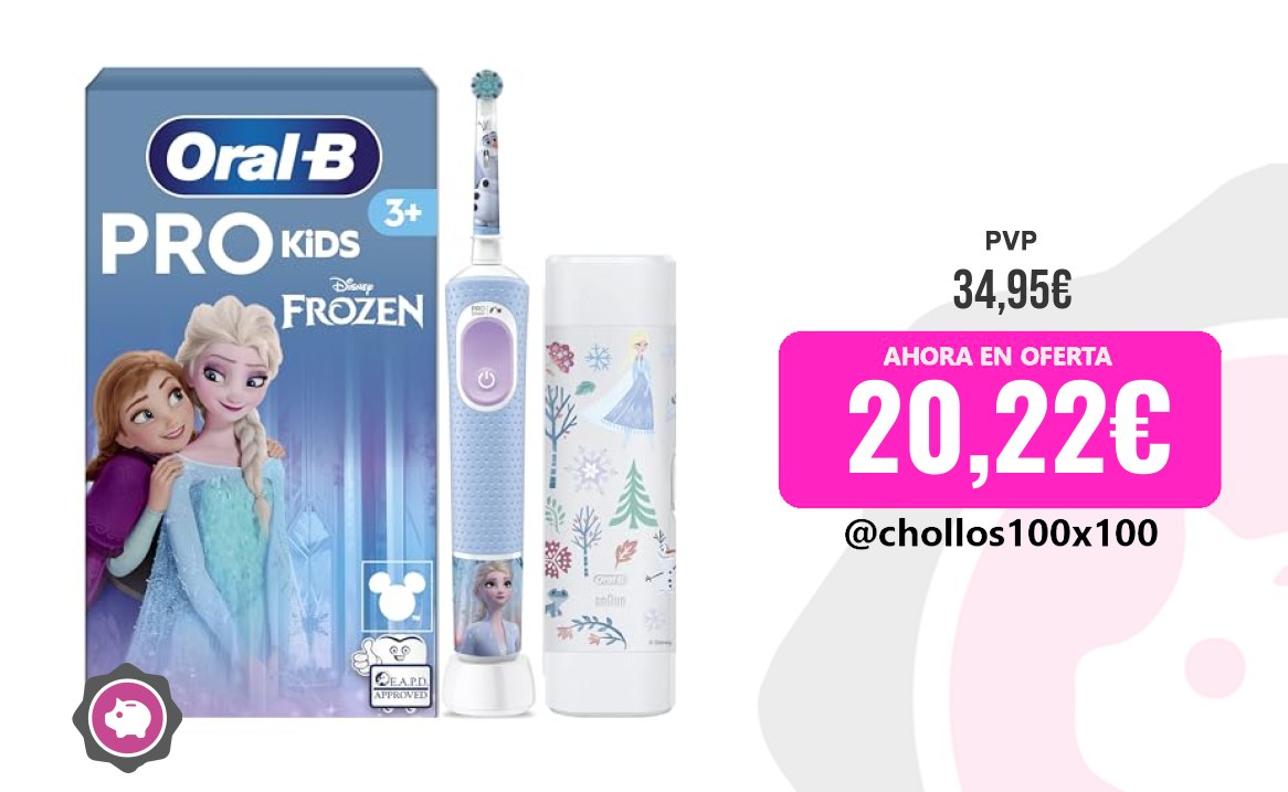 CUPONAZO para el cuidado personal Oral-B Pro Kids Cepillo De Dientes Eléctri