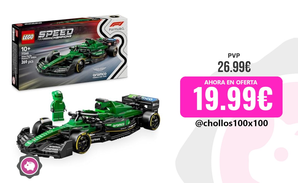 Coche de carreras LEGO Aston Martin Aramco