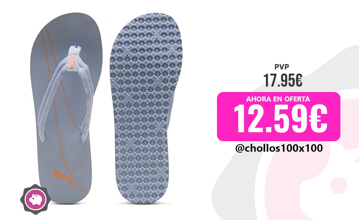 Chanclas Puma Epic FLIP V3, azul y melón