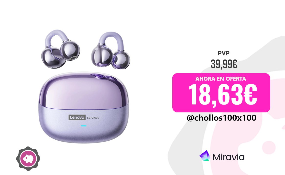 Auriculares inalámbricos Lenovo LE302 con Bluetooth 6,0