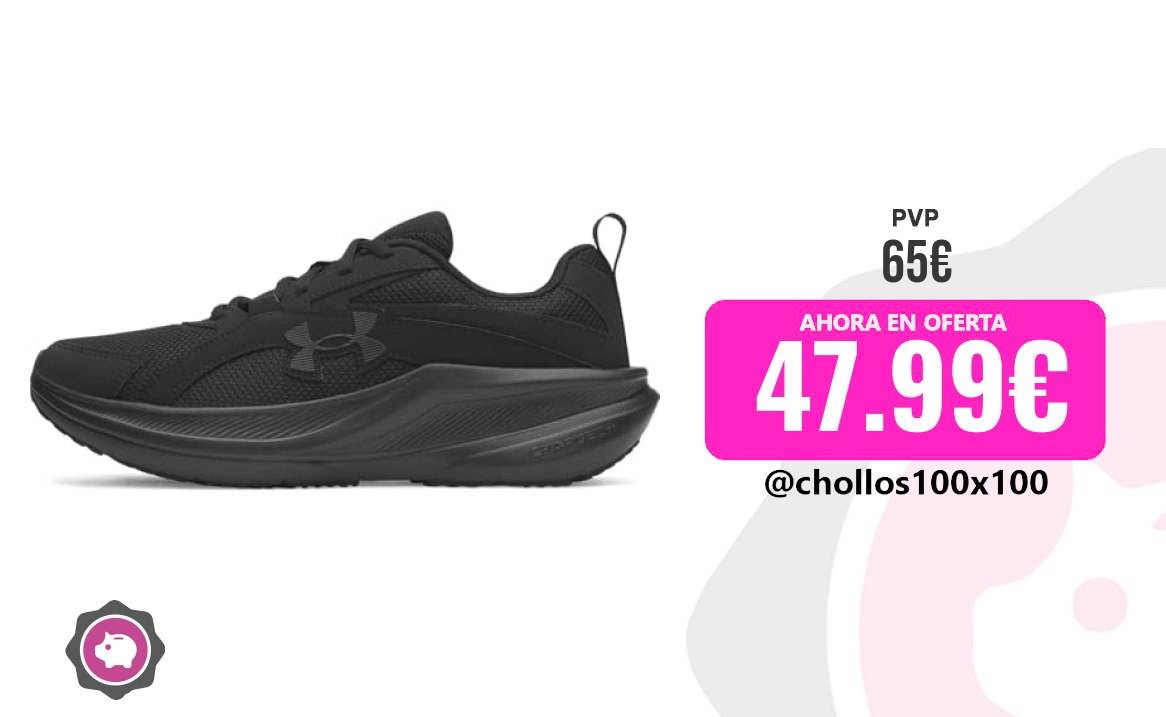 Tenis Hombre Under Armour Tenis Ua Assert 11 Para Hombre, Black, 47 E