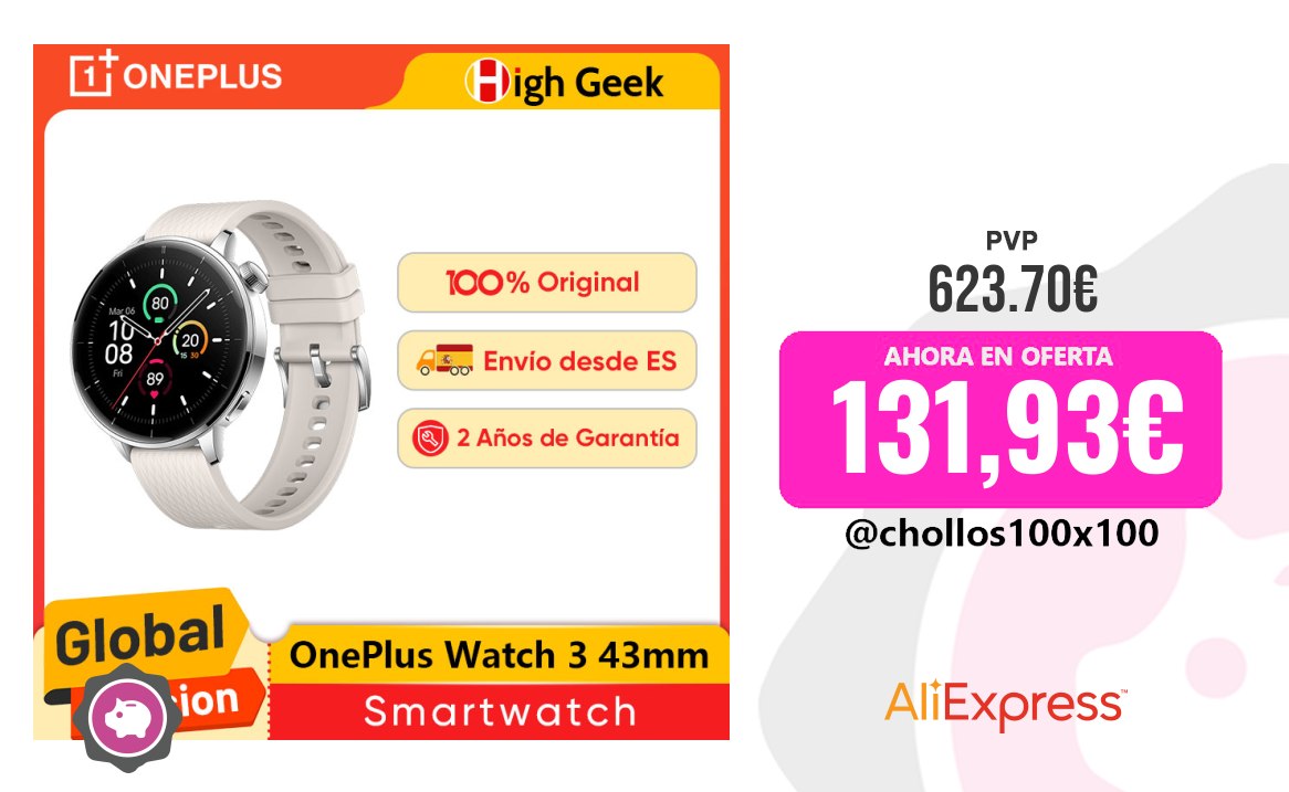 Reloj Oneplus Versión Global Oneplus Watch 3 Smartwatch De 43 Mm Pantalla A