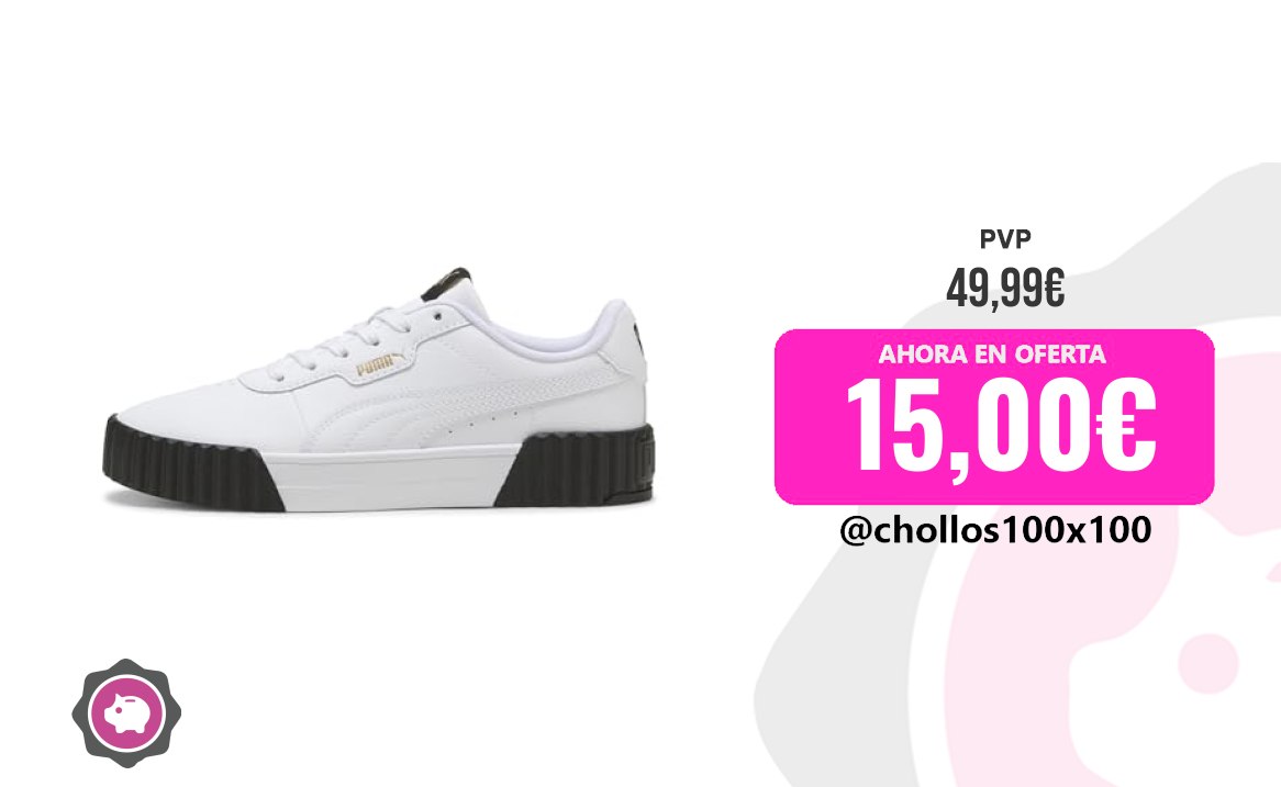 Puma Carina Puma - Carina 3.0, Zapatillas Femenino, Puma White-Puma G
