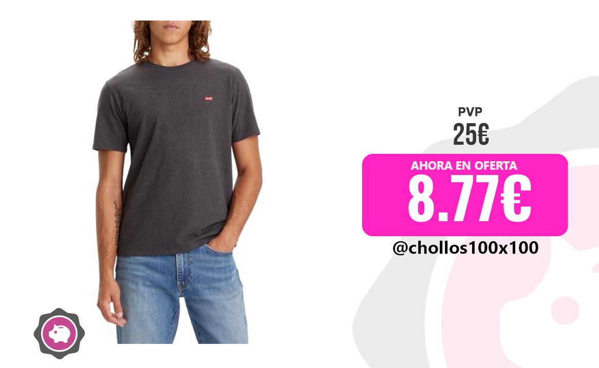 Camiseta Levi's Levi's Ss Original Housemark Tee Camiseta, Dark Charcoal
