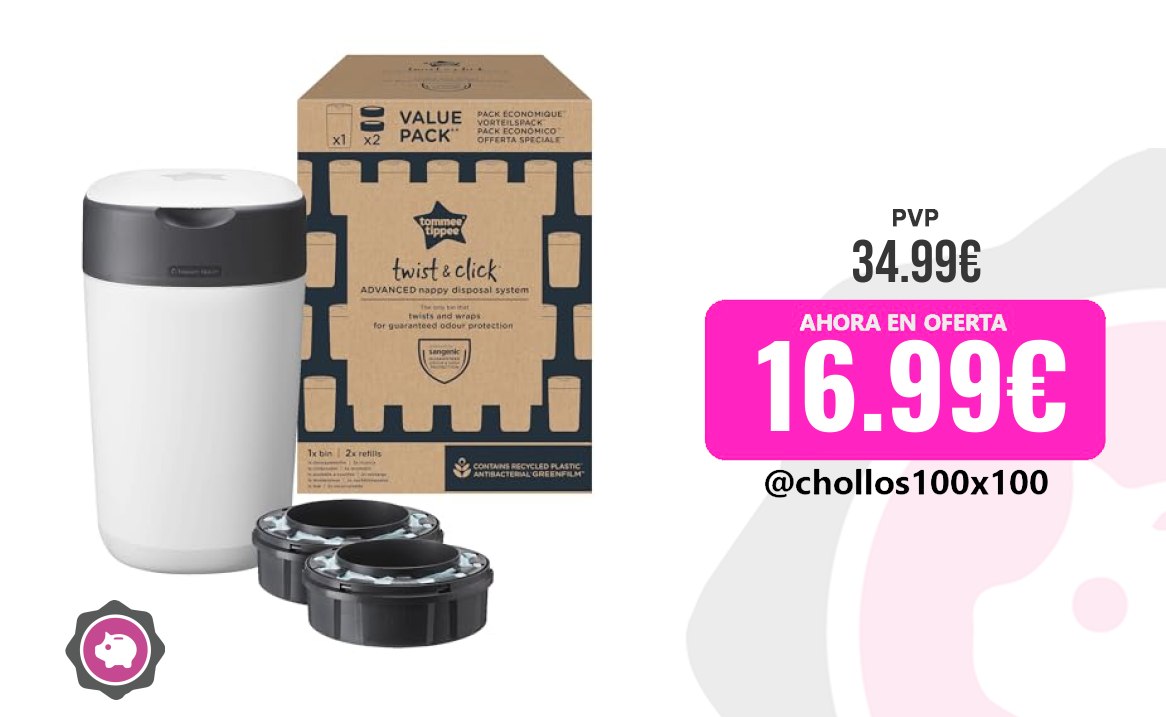 Contenedor Pañales Para Bebé Tommee Tippee Contenedor Para Pañal