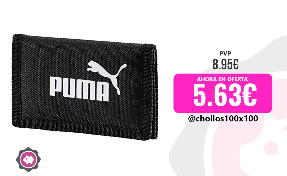 Cartera Puma Puma Phase Wallet Cartera Unisex, Poliéster, A Prueba