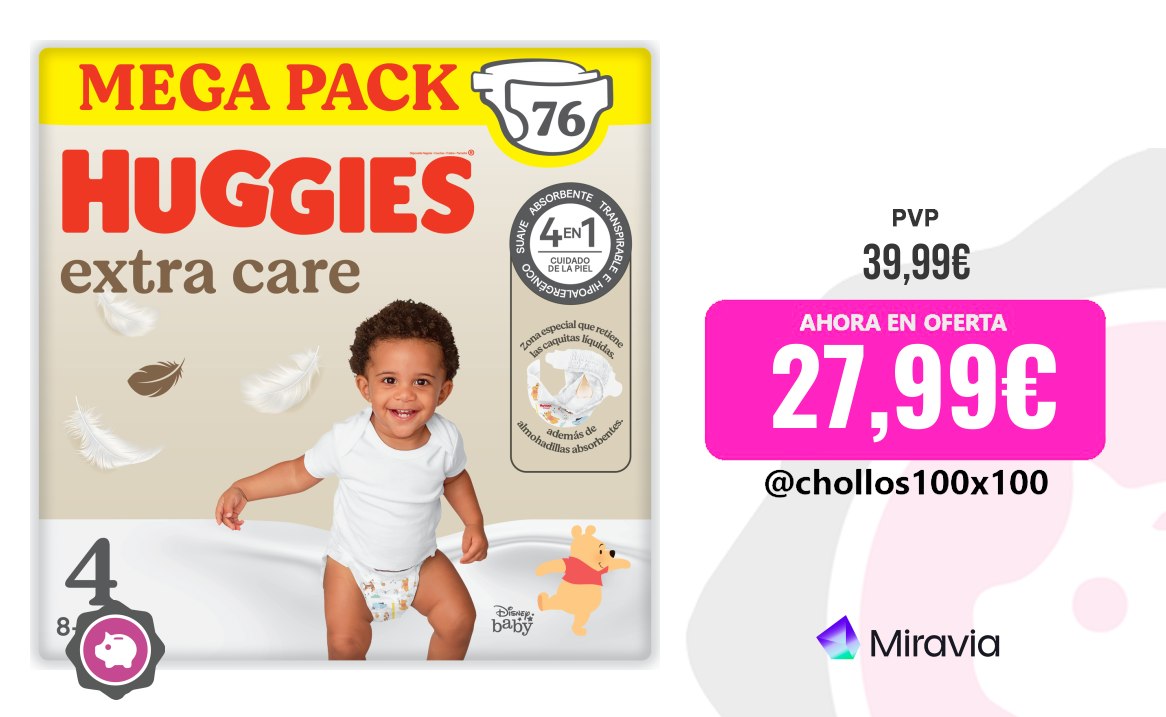 CHOLLAZO HUGGIES PAÑALES