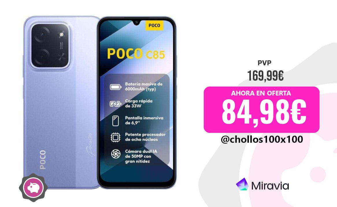 Xiaomi Poco Xiaomi Poco C85 Smartphone 8Gb+256Gb, Cámara Dual De 50Mp Con Ai