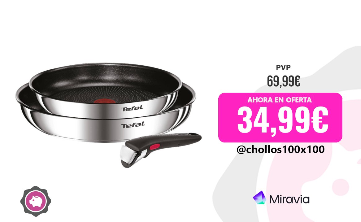 Tefal Cook Conjunto De 3 Piezas Ingenio Cook Eat De Tefal Con Sartenes Antiad