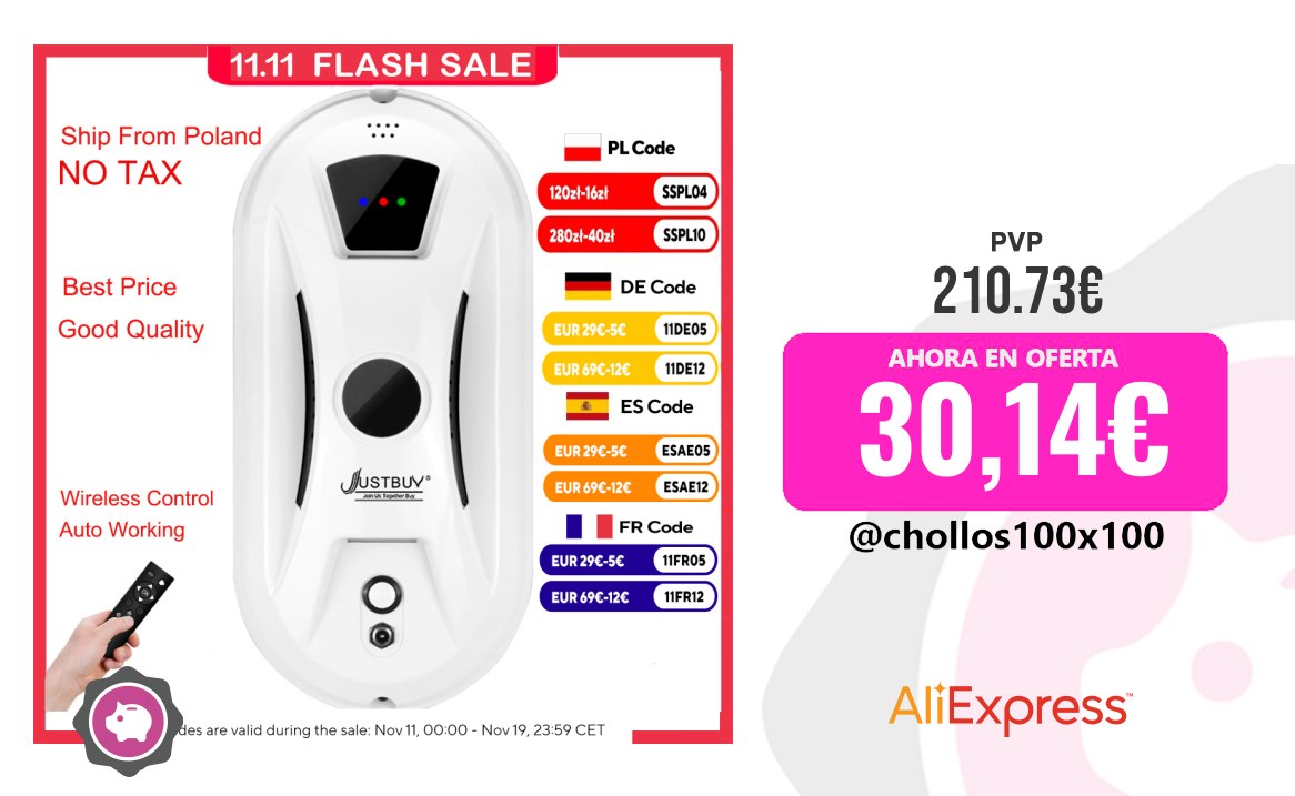 Chollazo Robot Limpiacristales #Aliexpress