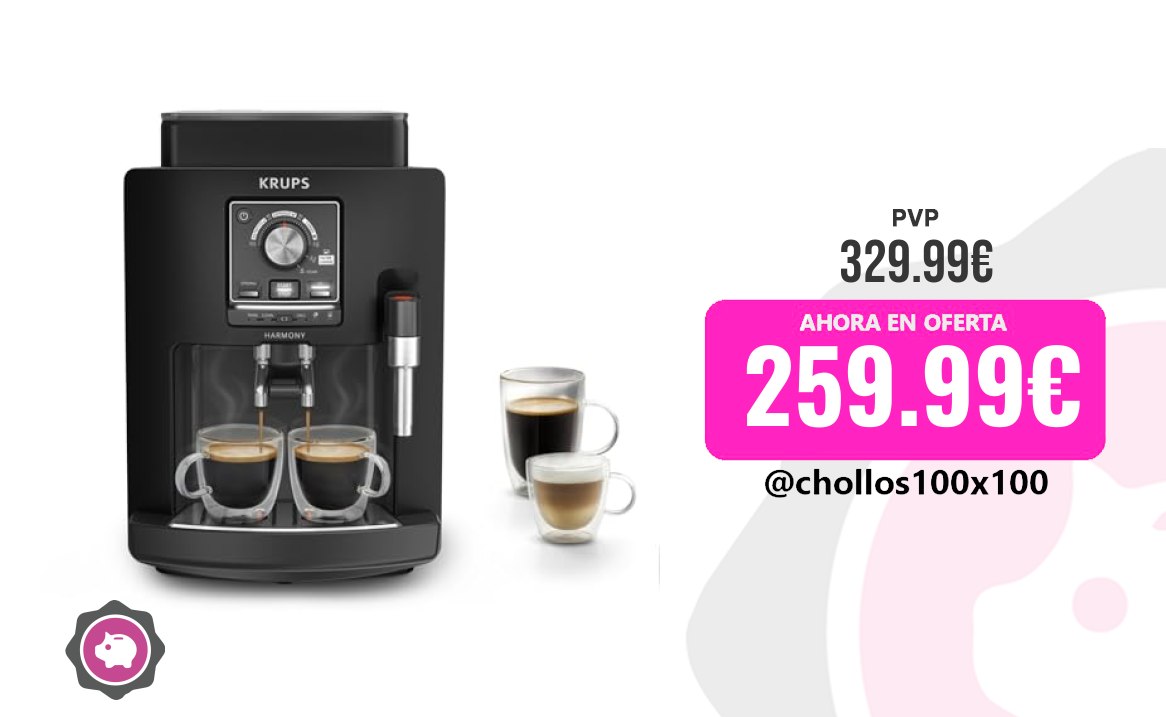 Oferta cafetera superautomática Krups Harmony