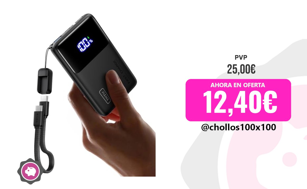 Oferta de última hora: Iniu Power Bank 10000mAh
