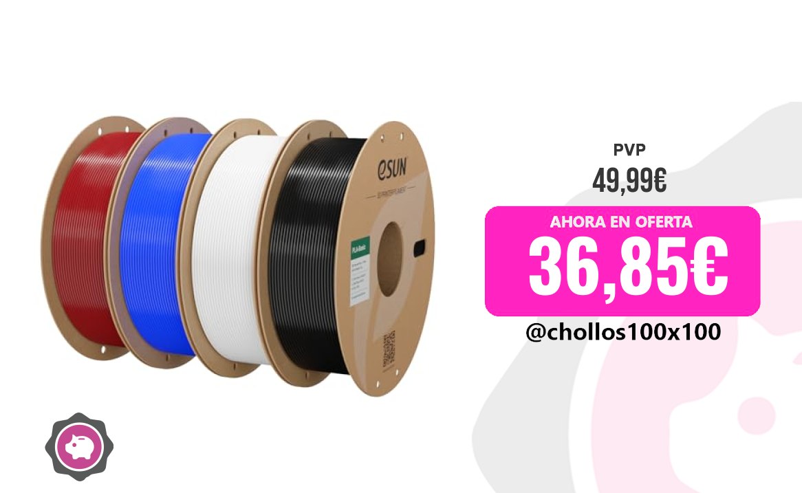 Oferta de filamento PLA para impresión 3D