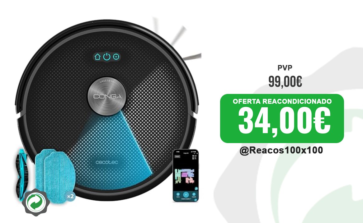 CHOLLO REACONDICIONADO Cocina Cecotec Robot Aspirador