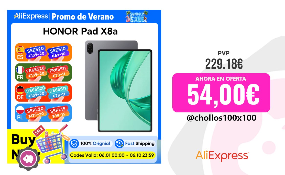 CHOLLAZO HONOR Pad X8a Aliexpress