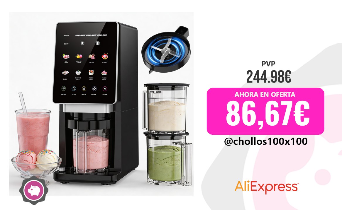 CHOLLAZO MÁQUINA HELADOS #Aliexpress