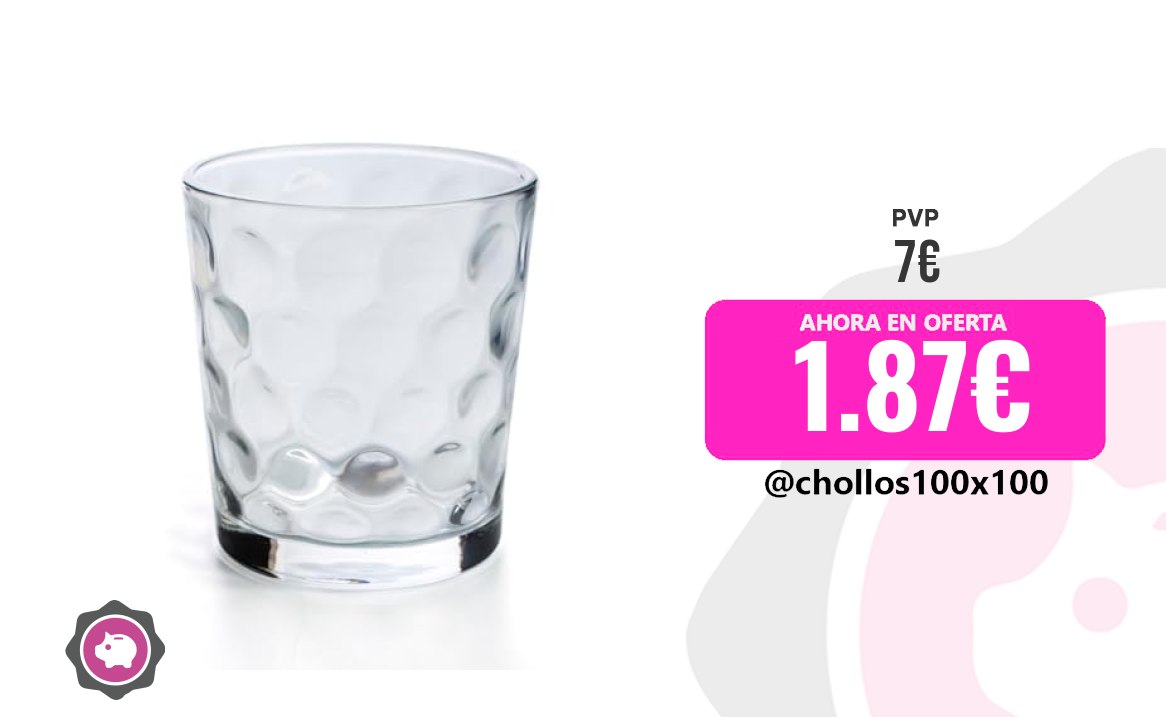 Set de 6 Vasos Quid Kata, Forma Baja 26cl