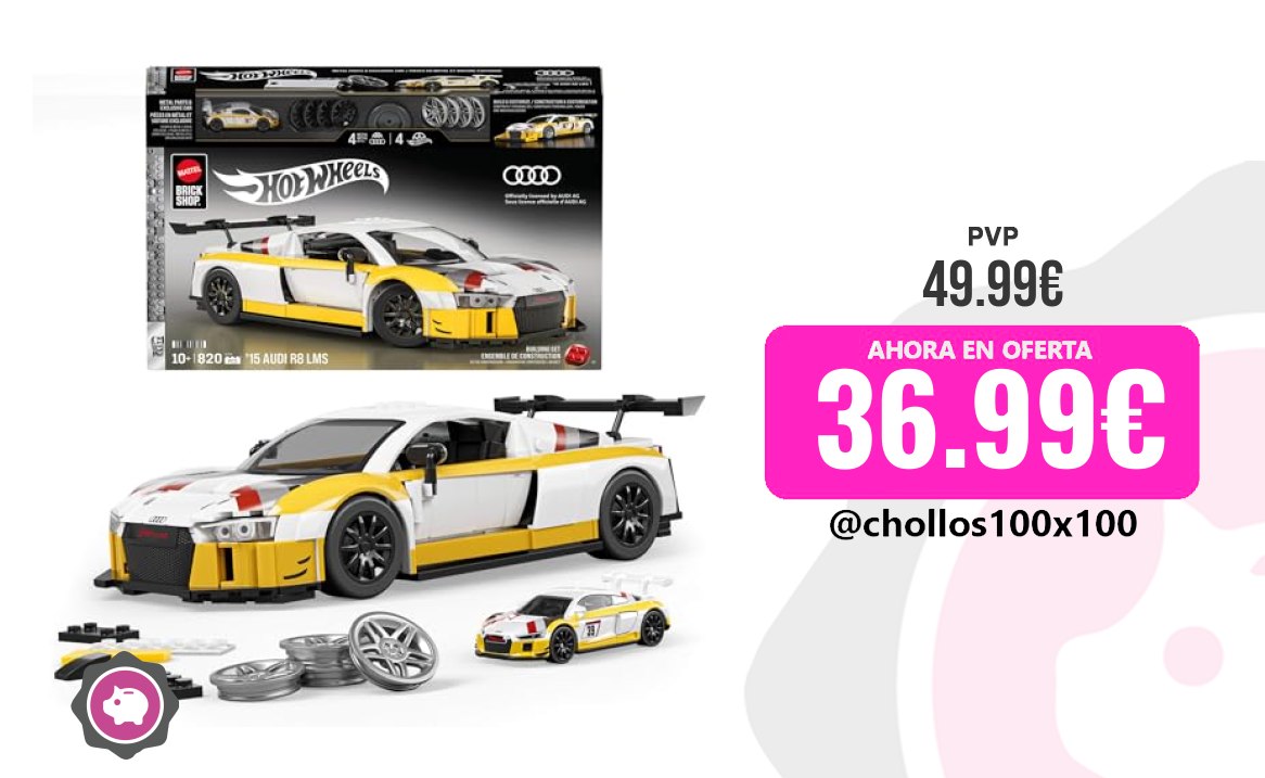 Audi R8 Mattel Brick Shop Hot Wheels Elite Series Juego De Construcci oferta descuento